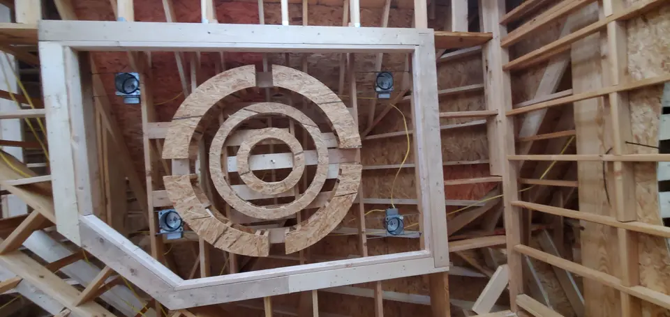 Circular ceiling framing detail