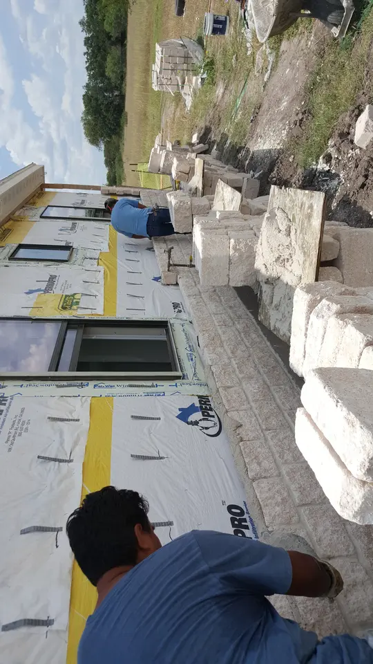 Stone masonry installation