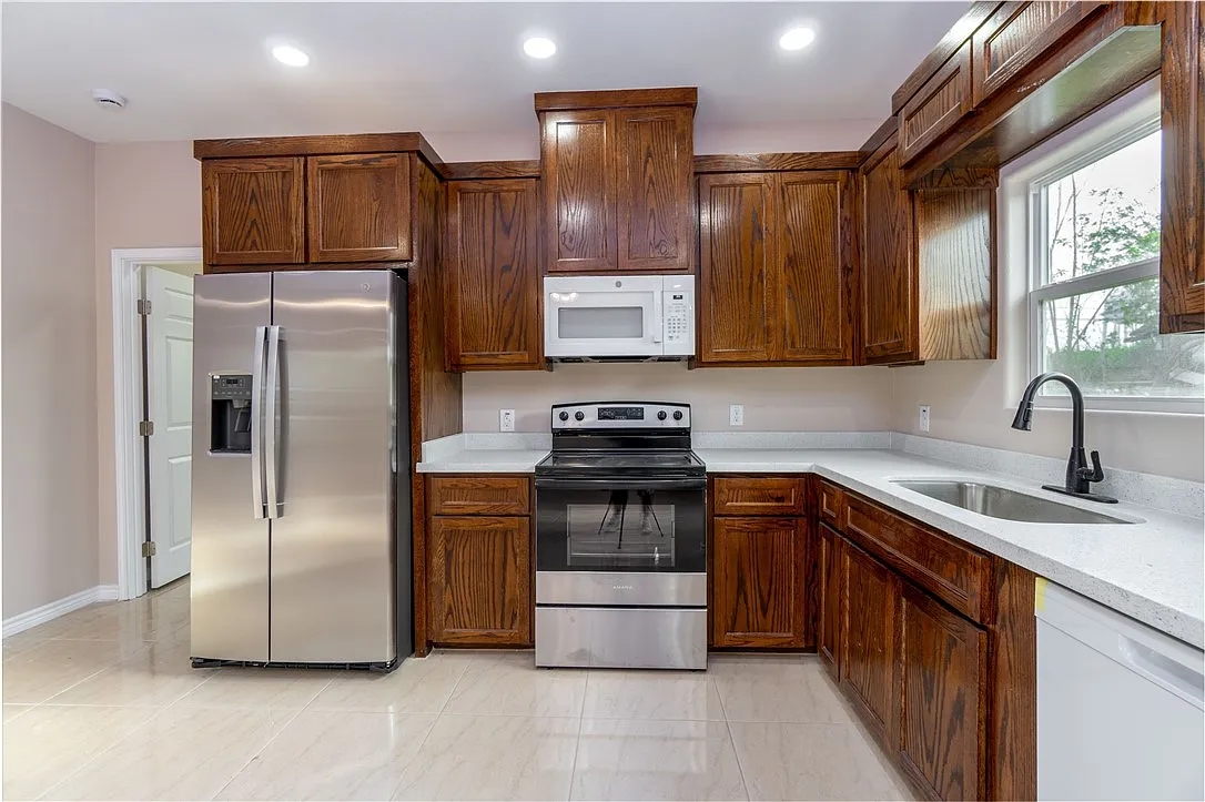 Completed kitchen at 404 Dewey Avenue in Alice, Texas